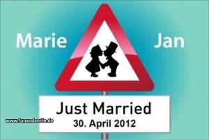 Fußmatte mit Wunschtext für die Hochzeit