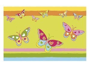 Fußmatte mit farbenprächtigem Schmetterl