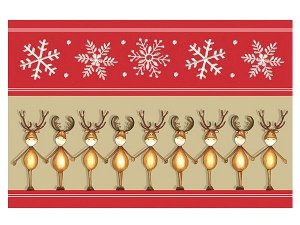 Fußmatte mit lustigem Elchmotiv