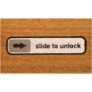 Fussmatte slide to unlock