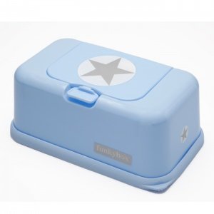 funkybox Feuchttuchbox Hellblau/Stern Si