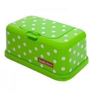 funkybox Feuchttuchbox Lime/Punkte