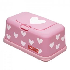 funkybox Feuchttuchbox Rosa/Herzen