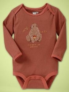 GAP Baby Body Langarm Braunbär