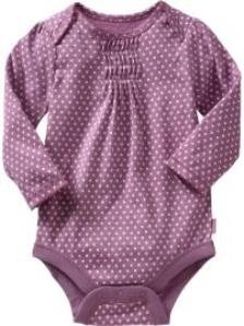 GAP Body Langarm Lila Punkte