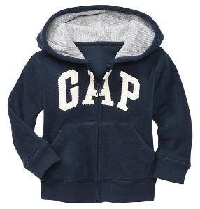 GAP Fleece Logo Jacke Blau/Beige