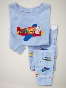 GAP Jungs Schlafanzug Langarm Flugzeug