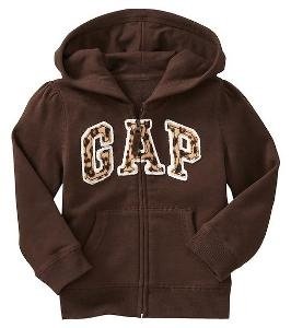 GAP Logo Kaputzen Jacke Braun
