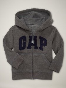 GAP Logo Kaputzen Jacke Grau/Blau