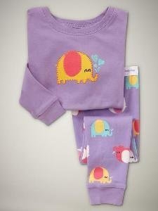 GAP Mädchen Schlafanzug Langarm Elefant