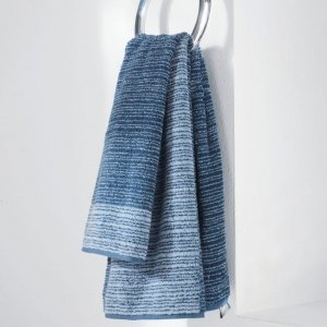 Gästehandtuch Pure, blau, 30x50 cm