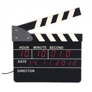 Gagatime Movie Clappers Wanduhr