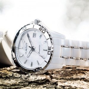 Gant Armbanduhr Floral Park weiß