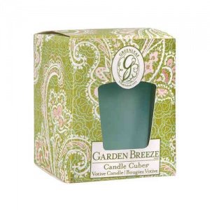 -Garden Breeze- Candle Cube Votive, Gree