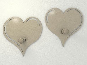 Garderobe aus Edelstahl - Edelstahlhaken