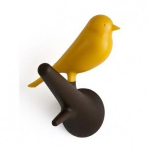 Garderobenhaken Spatzen 2-er Set braun/g