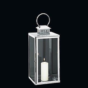 Garten-Laterne ´Torre´ aus Edelstahl und