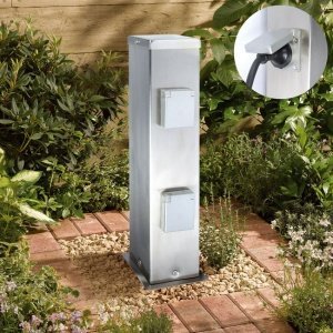 Garten-Steckdosen-Säule