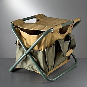 Garten-Stuhl mit Geräte- und Werkzeug-Ta