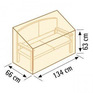 Gartenbankhaube Lilie, H 89 x B 134 x T 