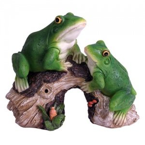 Gartendeko Frosch im Geschenkkarton