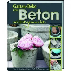 Gartendeko aus Beton selbstgemacht