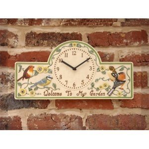 Gartenuhr "Welcome To My Garden"