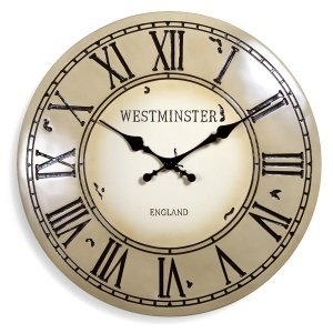Gartenuhr "Westminster", beige, XL