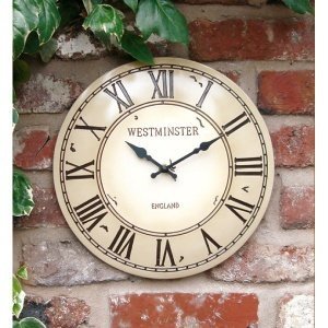 Gartenuhr "Westminster", beige