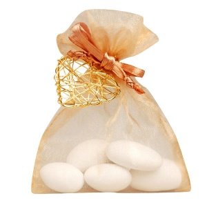 Gastgeschenk Juno, karamell-gold