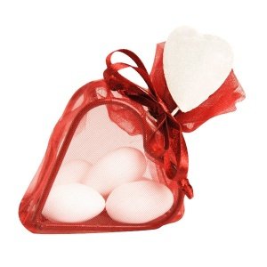 Gastgeschenk Kreta, bordeaux-weiß