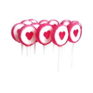 Gastgeschenk Lolli Herz, klein