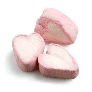 Gastgeschenk Marshmallow Herzen, 125 g (