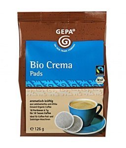 GEPA Bio Crema Pads Hochlandkaffee 18 x 