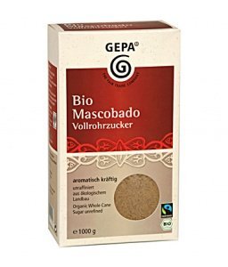 GEPA Bio Mascobado Vollrohrzucker 1000g 