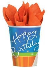 Geburtstag Blau Becher 8 Stück