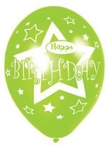 Geburtstag Stern Luftballons grün 25 Stü