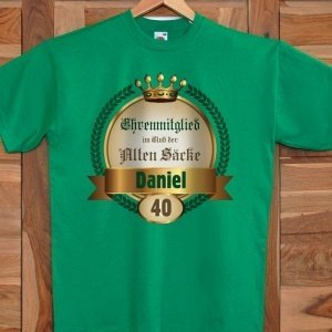 Geburtstags-T-Shirt für alte Säcke