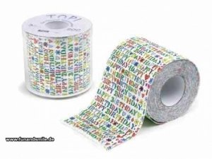 Geburtstags-Toilettenpapier