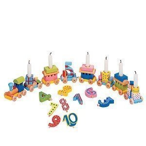 Geburtstags-Zug mit Zahlen von 1 bis 10 
