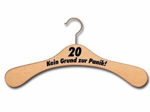 Geburtstagsgeschenk Holz Kleiderbügel - 