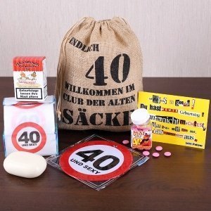 Geburtstagsgeschenk Set 40 (6-teilig)