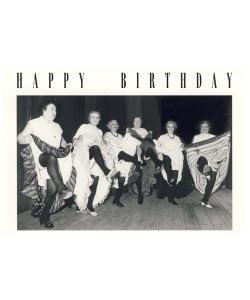 Geburtstagskarte *Alte Frauen Ballet*