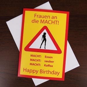 Geburtstagskarte Frauen an die MACHT