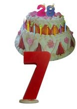Geburtstagskerze Nummer 7