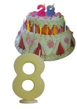 Geburtstagskerze Nummer 8