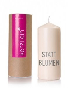 STATT BLUMEN Kerze