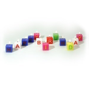 Geburtstagskerzen `Happy Birthday`