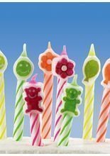 Geburtstagskerzen Neon 8 Stück