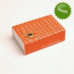 Geburtstagskerzen Pocket Birthday orange